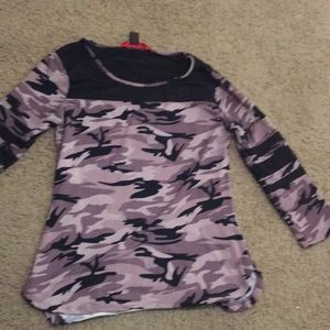 Camouflage purple T-shirt